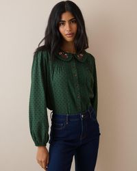 Nobody's Child - Floral Peter Pan Collar Blouse - Lyst