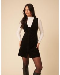 Nobody's Child - Cord Gianna Pinafore Mini Dress - Lyst