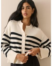 Nobody's Child - And Striped Wool Saddle Lily Cardigan - Lyst