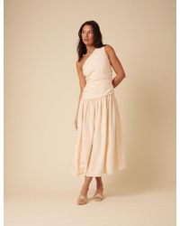 Nobody's Child - One Shoulder Drop Waist Trent Midi Dress - Lyst