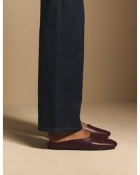 Nobody's Child - Burgundy Leather Ballet Mules - Lyst