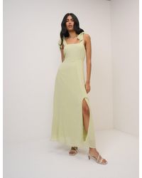 Nobody's Child - Chiffon Square Neck Tamar Midi Dress - Lyst