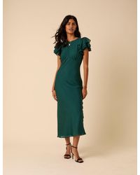 Nobody's Child - Frill Sleeve Lola Midi Dress - Lyst