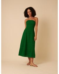 Nobody's Child - Floral Broderie Anglaise Fern Midi Dress - Lyst