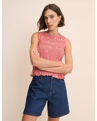 Nobody's Child - Striped Shirred Top - Lyst