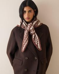 Nobody's Child - And Cream Fair Isle Wool-Blend Large Triangle Scarf - Lyst