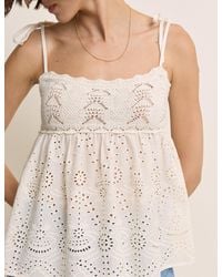 Nobody's Child - Crochet Broderie Anglaise Cami Top - Lyst