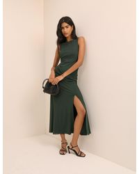 Nobody's Child - Ruched Mesh Tammy Midi Dress - Lyst