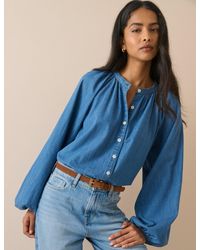 Nobody's Child - Denim Carter Blouse - Lyst
