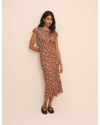 Nobody's Child - Floral Puff Sleeve Marianna Midi Dress - Lyst