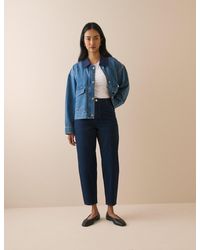 Nobody's Child - Dark Denim Putney Barrel Leg Jeans - Lyst