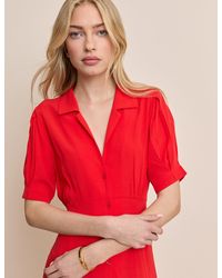 Nobody's Child - Collared Chrissy Midi Dress - Lyst