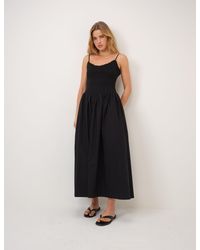 Nobody's Child - Shirred Drop Waist Daisy Midi Dress - Lyst
