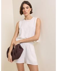 Nobody's Child - Linen-Blend Elasticated Waist Shorts - Lyst
