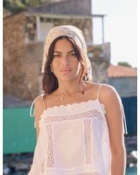 Nobody's Child - Ditsy Floral Lace Trim Triangle Scarf - Lyst