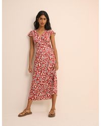 Nobody's Child - Floral Wrapover Bree Midi Dress - Lyst