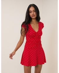 Nobody's Child - Polka Dot Harley Jersey Mini Dress - Lyst