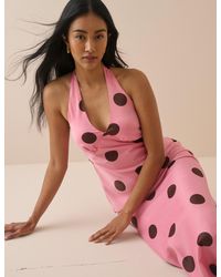 Nobody's Child - Polka Dot Cali Halterneck Maxi Dress - Lyst