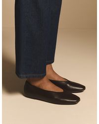 Nobody's Child - Leather High Vamp Ballet Flats - Lyst