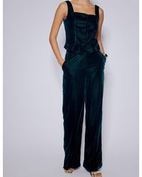Nobody's Child - Velvet Straight Leg Trousers - Lyst
