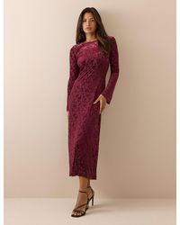 Nobody's Child - Velvet Floral Clarissa Midi Dress - Lyst