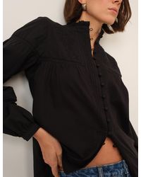 Nobody's Child - Floral Embroidered High Neck Blouse - Lyst