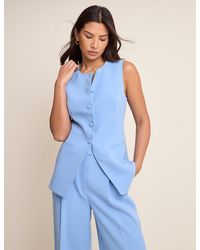 Nobody's Child - Longline Crew Neck Waistcoat - Lyst