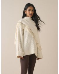 Nobody's Child - Fringe Wool-Blend Triangle Scarf - Lyst
