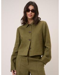 Nobody's Child - Linen-Rich Boxy Jacket - Lyst