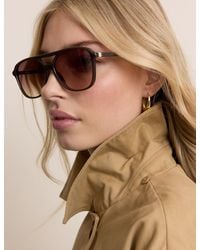 Nobody's Child - Dark Oversized Aviator Sunglasses - Lyst