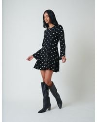 Nobody's Child - Polka Dot Long Sleeve Paris Mini Dress - Lyst