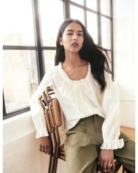 Nobody's Child - Broderie Anglaise Trim Lumi Blouse - Lyst