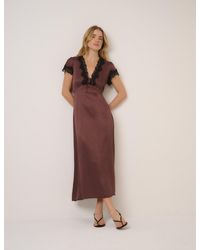 Nobody's Child - Lace Trim Aida Midi Dress - Lyst