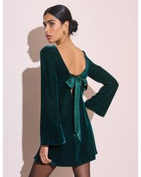 Nobody's Child - Dark Velvet Joelle Mini Dress - Lyst