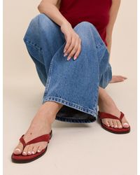 Nobody's Child - Suede Flip Flops - Lyst