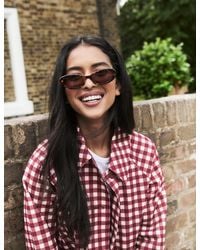 Nobody's Child - Tortoiseshell Oval Halo Sunglasses - Lyst