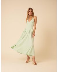 Nobody's Child - Mint Halter Neck Amie Midi Dress - Lyst