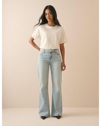 Nobody's Child - Light Low Rise Penny Relaxed Flare Jeans - Lyst