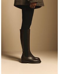 Nobody's Child - Mahogany Leather Knee High Boots - Lyst