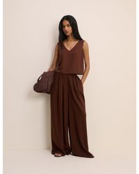 Nobody's Child - Linen-Blend Wide Leg Jerrow Trousers - Lyst