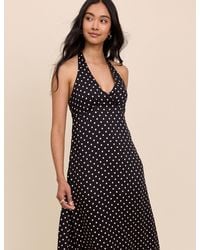 Nobody's Child - Polka Dot Halterneck Lynette Midi Dress - Lyst