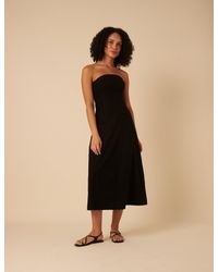 Nobody's Child - Tie Front Gayle Midi Dress - Lyst