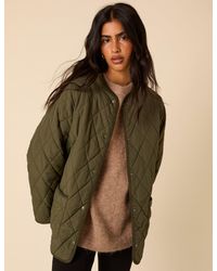 Nobody's Child - Quilted Detachable Scarf Coat - Lyst