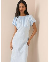 Nobody's Child - Light Jacquard Florals Sicily Midi Dress - Lyst