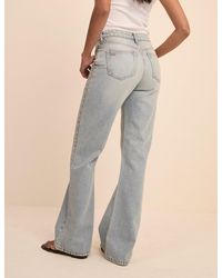 Nobody's Child - Light Low Rise Penny Relaxed Flare Jeans - Lyst