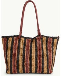 Nobody's Child - Striped Raffia Bag - Lyst