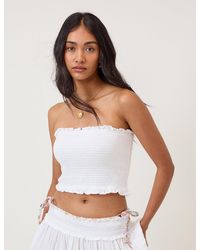 Nobody's Child - Shirred Bandeau Top - Lyst