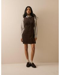 Nobody's Child - Dark Cord Vicky Mini Dress - Lyst