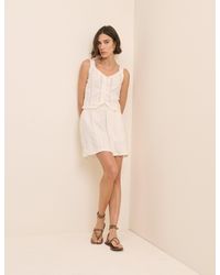 Nobody's Child - Broderie Anglaise Lace Trim Mini Skirt - Lyst