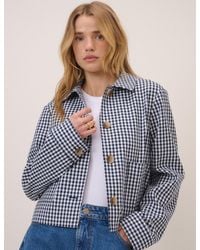 Nobody's Child - Gingham Front Pocket Jacket - Lyst
